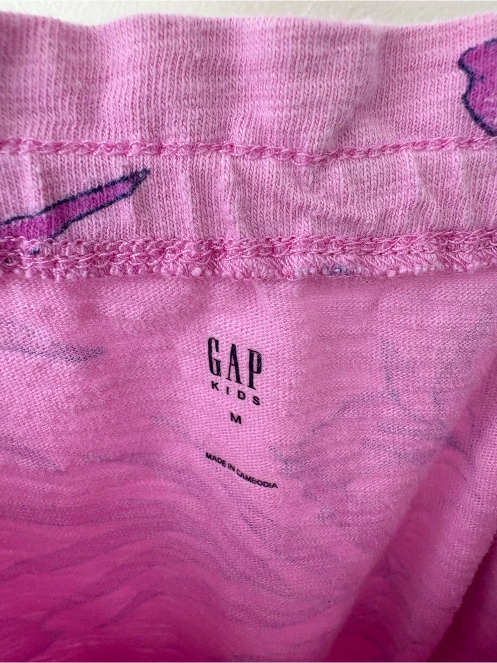 GAP Girls' Lavender Floral Cotton Romper - Size M